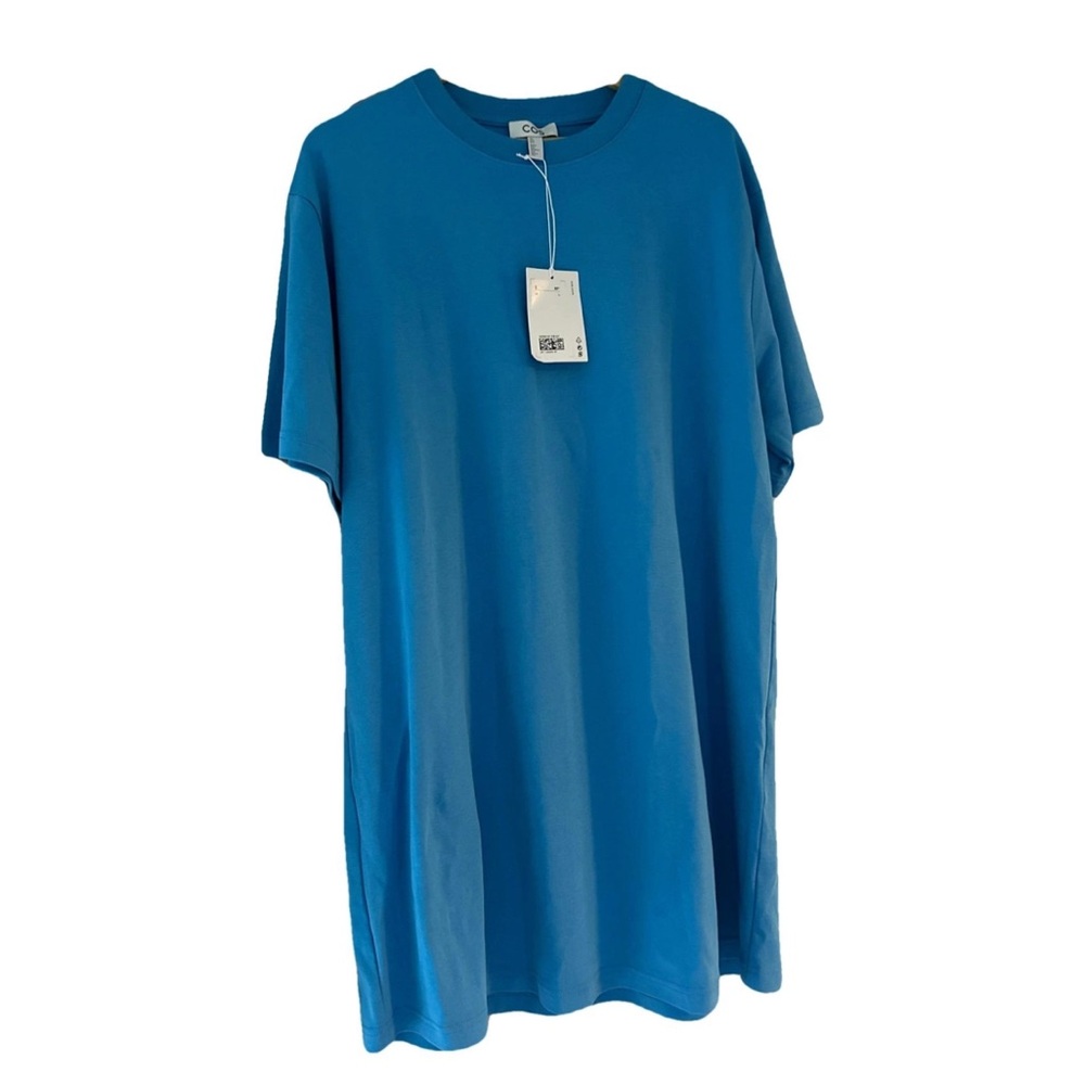 COS Blue Short Sleeve Tee Relaxed Fit